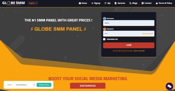 SmmBulk Theme By DigitalMouzam.Com